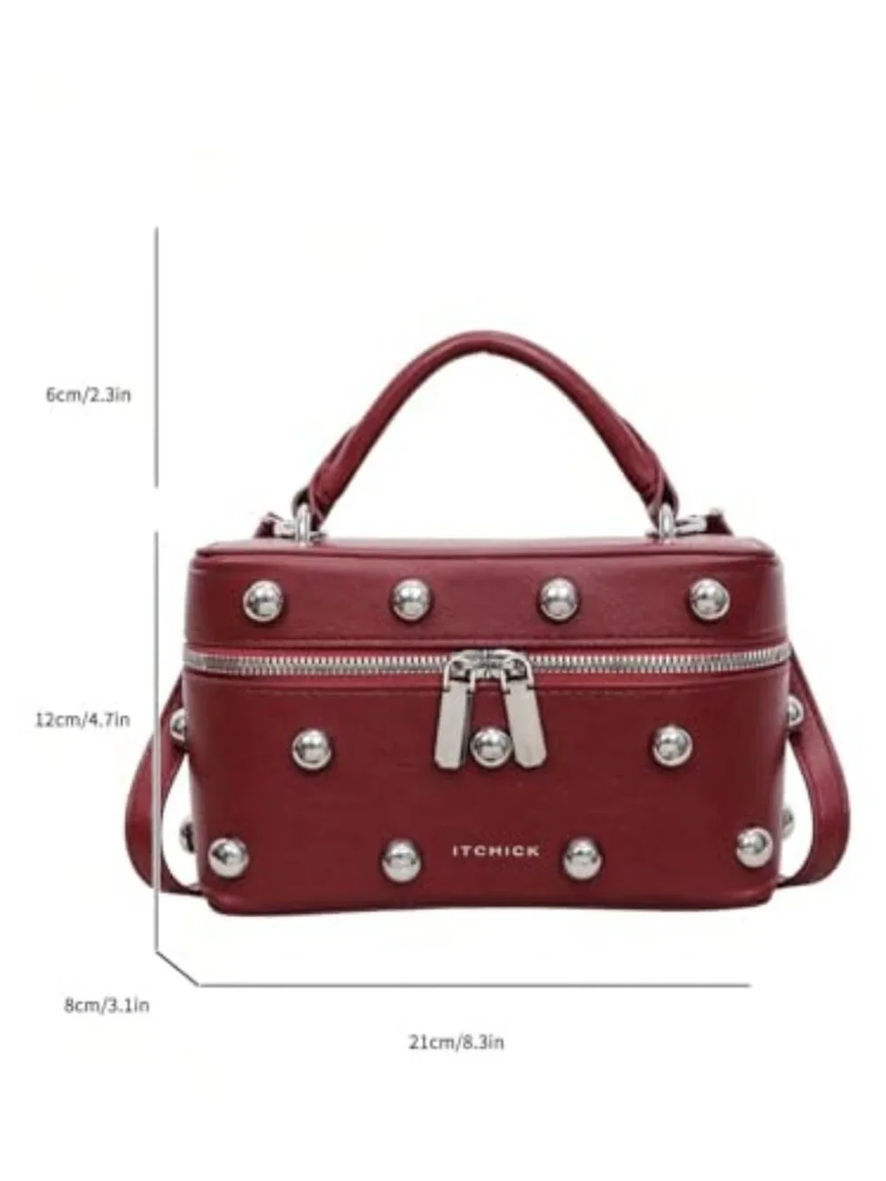 Quilted Zipper Crossbody Handbag Y2K Top Handle Small Bucket Satchel Purse Faux